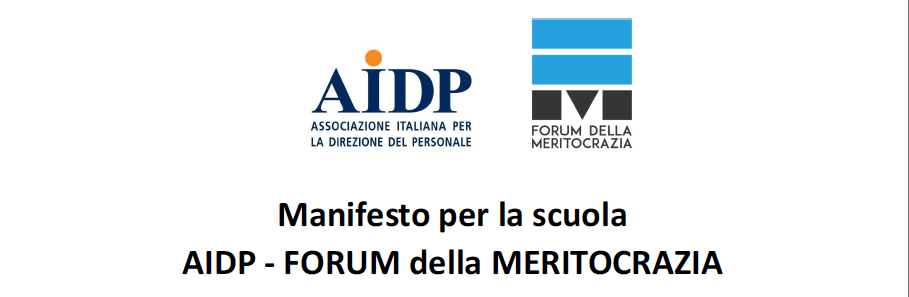 Manifesto Scuola AIDP - Forum della Meritocrazia